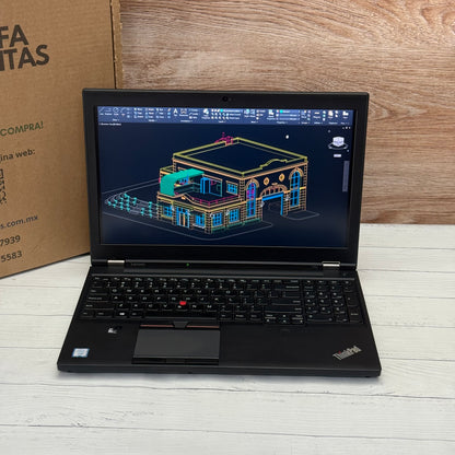 Laptop Lenovo ThinkPad P50 Xeon E3 SSD 256GB 32GB RAM Pantalla tactil  15.6" NVIDIA Quadro M2000M 4GB Clase B