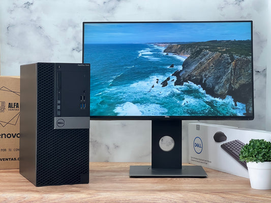 Computadora Completa Dell OptiPlex 7040 Tower i5 6ta Gen 32GB RAM SSD 512GB  Monitor 22”  Kit Dell