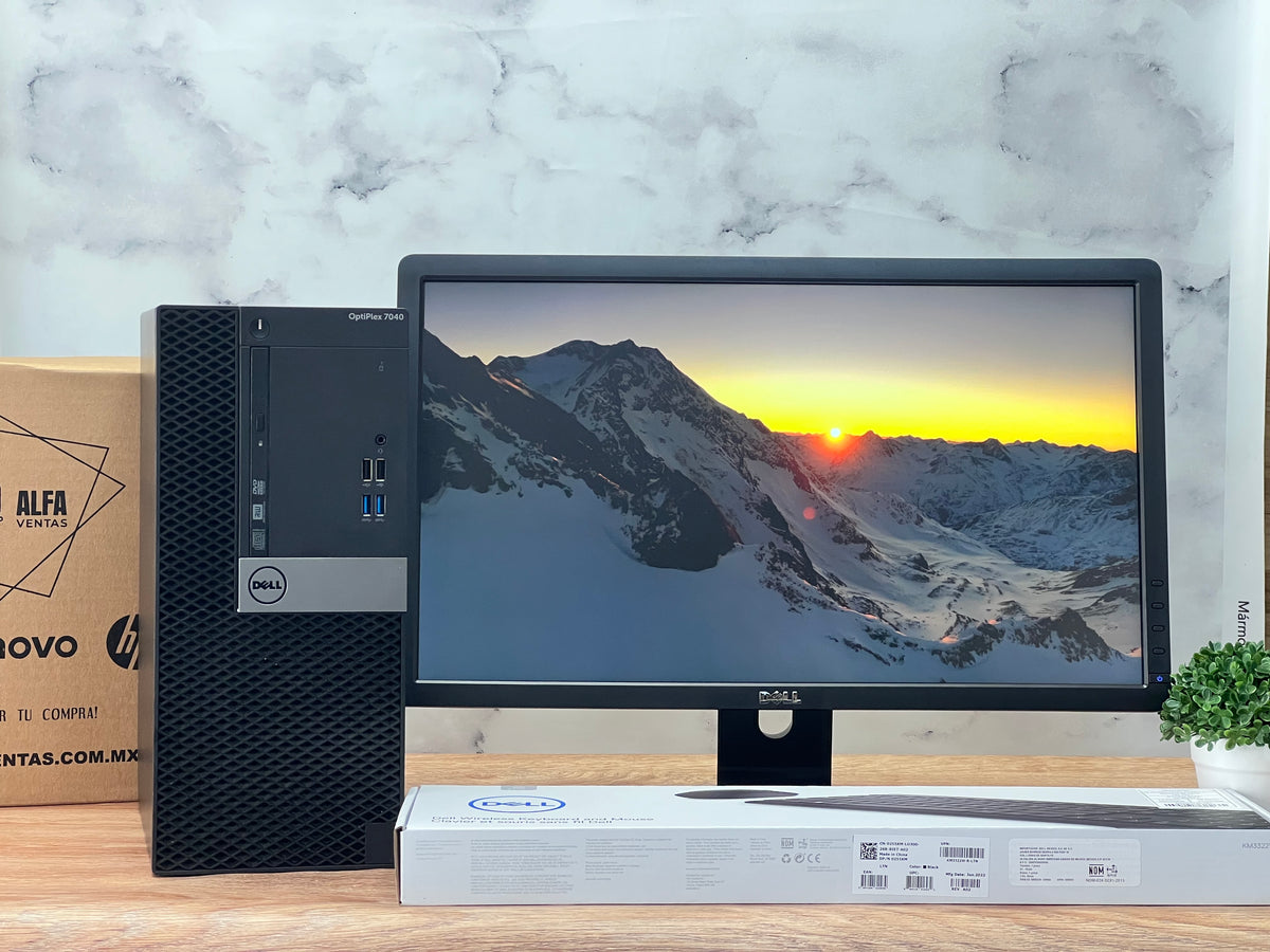 Computadora Completa Dell OptiPlex 7040 Tower Core i5 6ta Gen  16GB RAM  SSD 512GB Monitor 22”