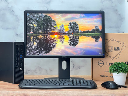 Computadora HP EliteDesk 800 G1 Core i5 4ta 16GB RAM SSD 256GB  Monitor Dell 22"
