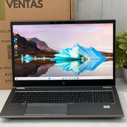 Laptop HP ZBook Fury 15 G7 | Core i7 10ma Gen | SSD 512GB | 32GB RAM | Tarjeta NVIDIA Quadro T1000 4GB | 15.6"