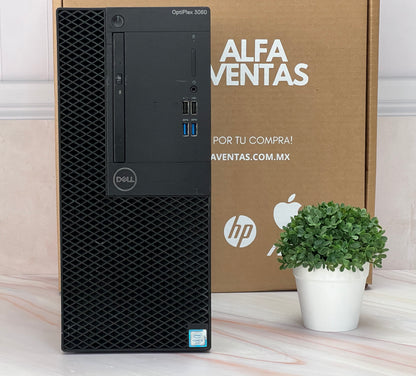 CPU Dell Optiplex 3060 Torre Core i7 8va Gen 16GB RAM  SSD 512GB Tarjeta Quadro P400 2GB