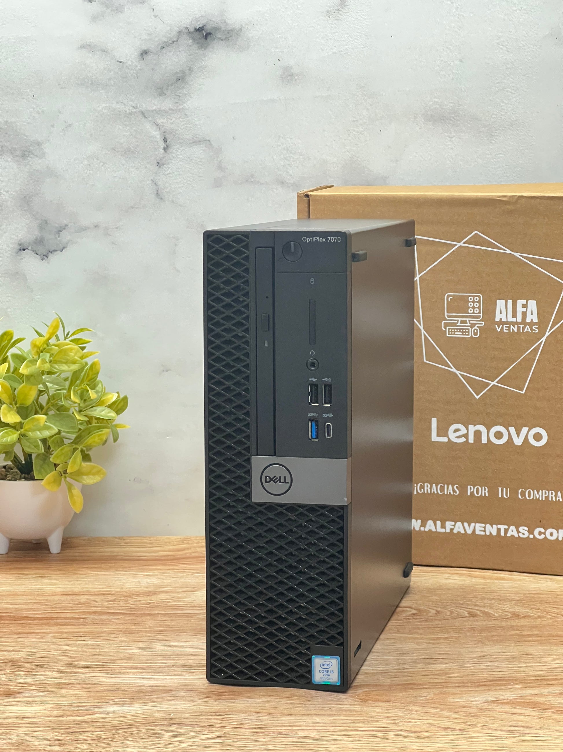 CPU Dell OptiPlex 7070 SFF Core i5 9na Gen 32GB RAM SSD 256 GB Tarjeta gráfica AMD Radeon  1GB