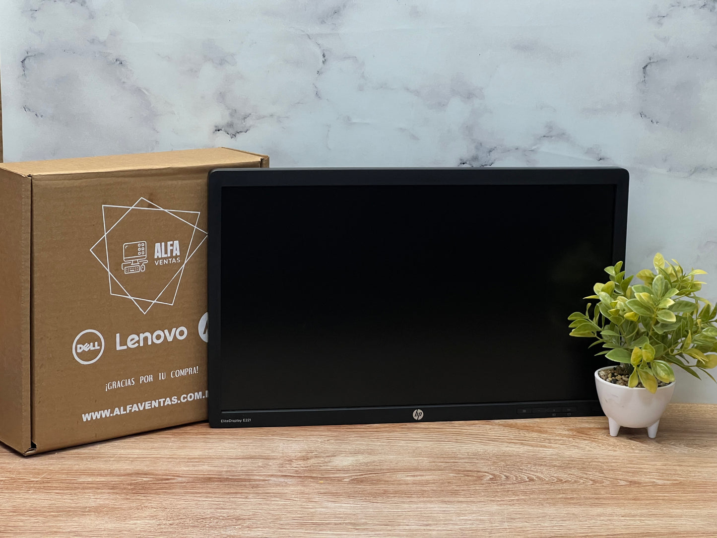 Monitor Hp EliteDisplay 21.5” LED FullHD 1920x1080 VGA,DVI, DisplayPort (sin base) Clase B