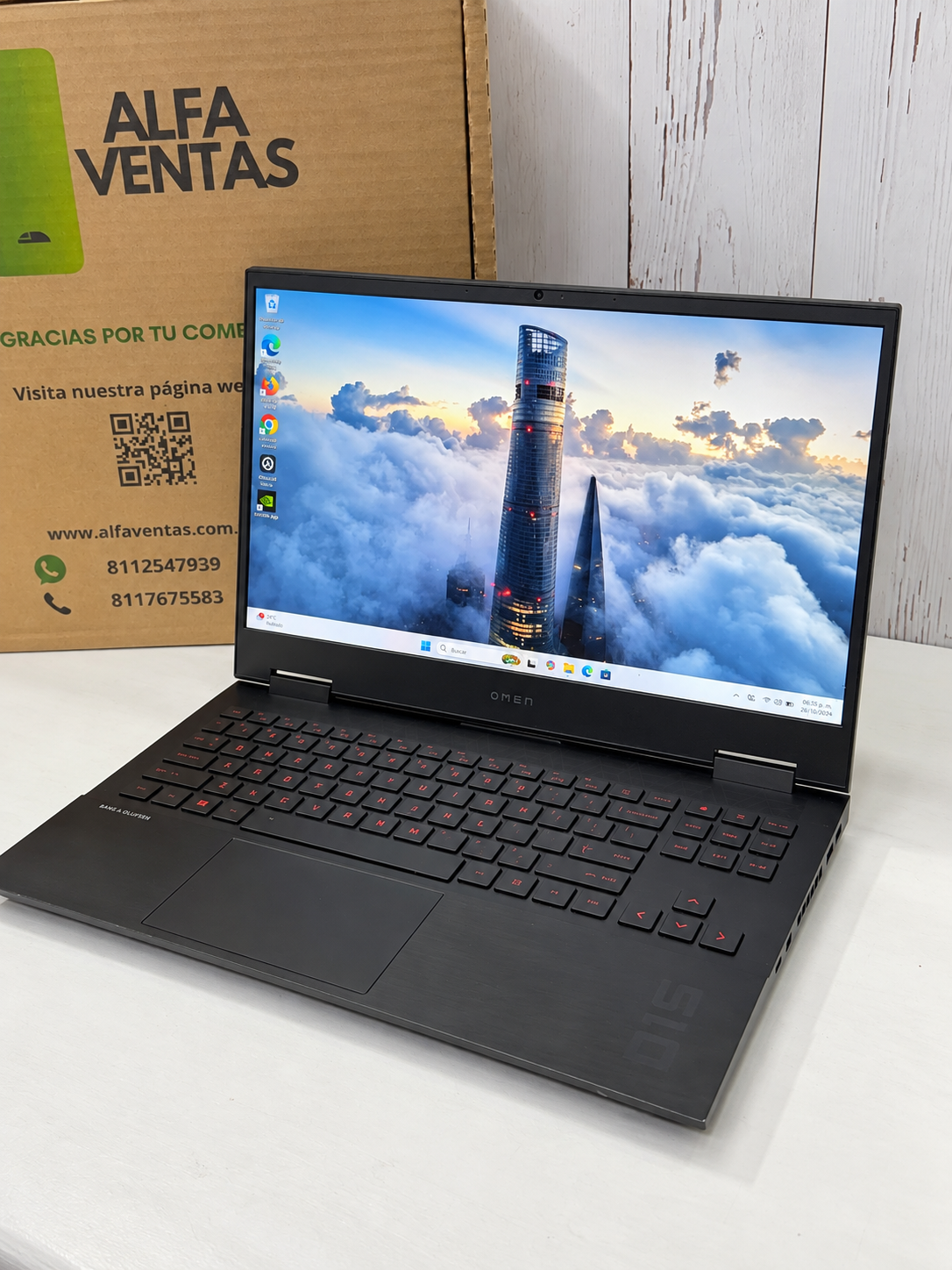 Laptop HP OMEN Core i5 10ma Gen | SSD 256GB | 16GB RAM | Tarjeta NVIDIA GeForce GTX 1650 4GB