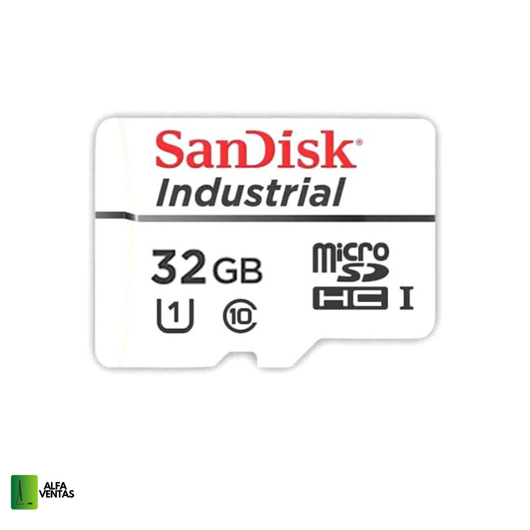 Micro SD SanDisk Industrial 32GB | Clase 10 UHS-I | Resistente 24/7 | Uso continuo