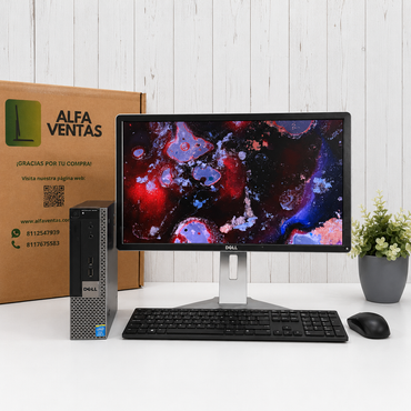 Computadora Completa Dell OptiPlex 9020 USFF | Core i5 4ta Gen | 8GB RAM | SSD 240GB | Monitor Dell 23" | Teclado y Mouse Alámbricos