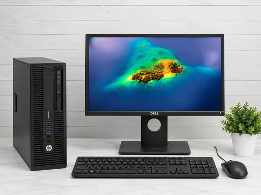 Computadora HP EliteDesk 705 G1 SFF AMD A4 PRO SSD 240GB 16GB MONITOR DELL 22