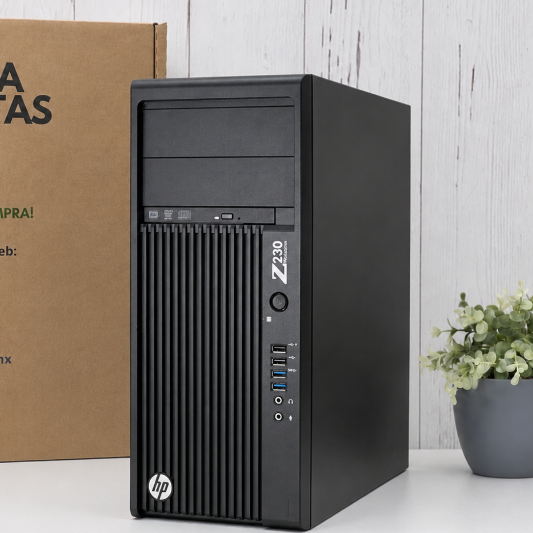 CPU HP Z230 Tower Workstation | Intel Xeon E3-1231 v3 | SSD 480GB | 32GB RAM DDR3 | NVIDIA Quadro K420 1GB| Windows 10 Pro