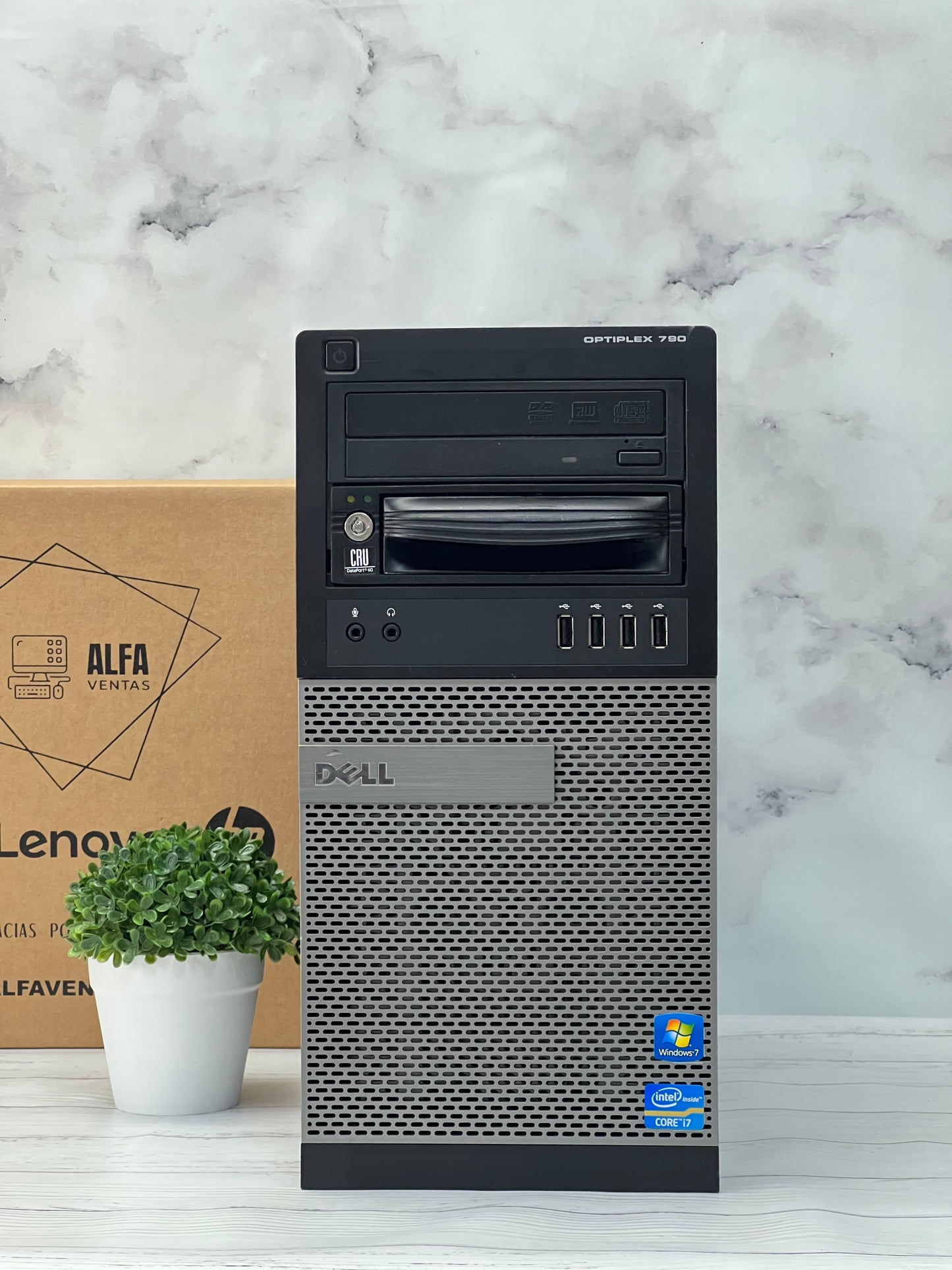 CPU Dell Optiplex 790 Torre | Core i7 2da Gen | SSD 480GB | RAM 8GB DDR3 |TARJETA GRAFICA 2GB