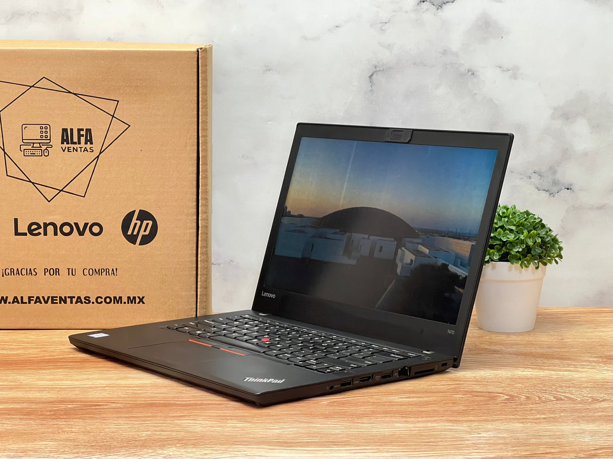 Laptop Lenovo ThinkPad T470 Core i5 7ma gen SSD 256GB 16GB RAM  Pantalla 14" Windows 10 Pro