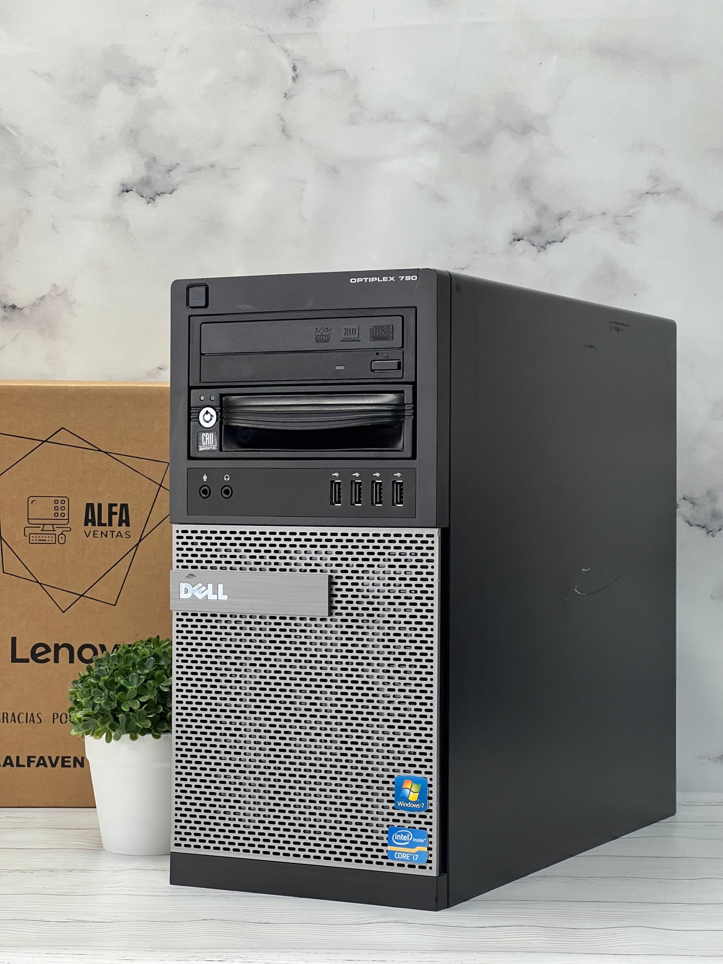 CPU Dell Optiplex 790 Torre | Core i7 2da Gen | SSD 480GB | RAM 8GB DDR3 |TARJETA GRAFICA 2GB