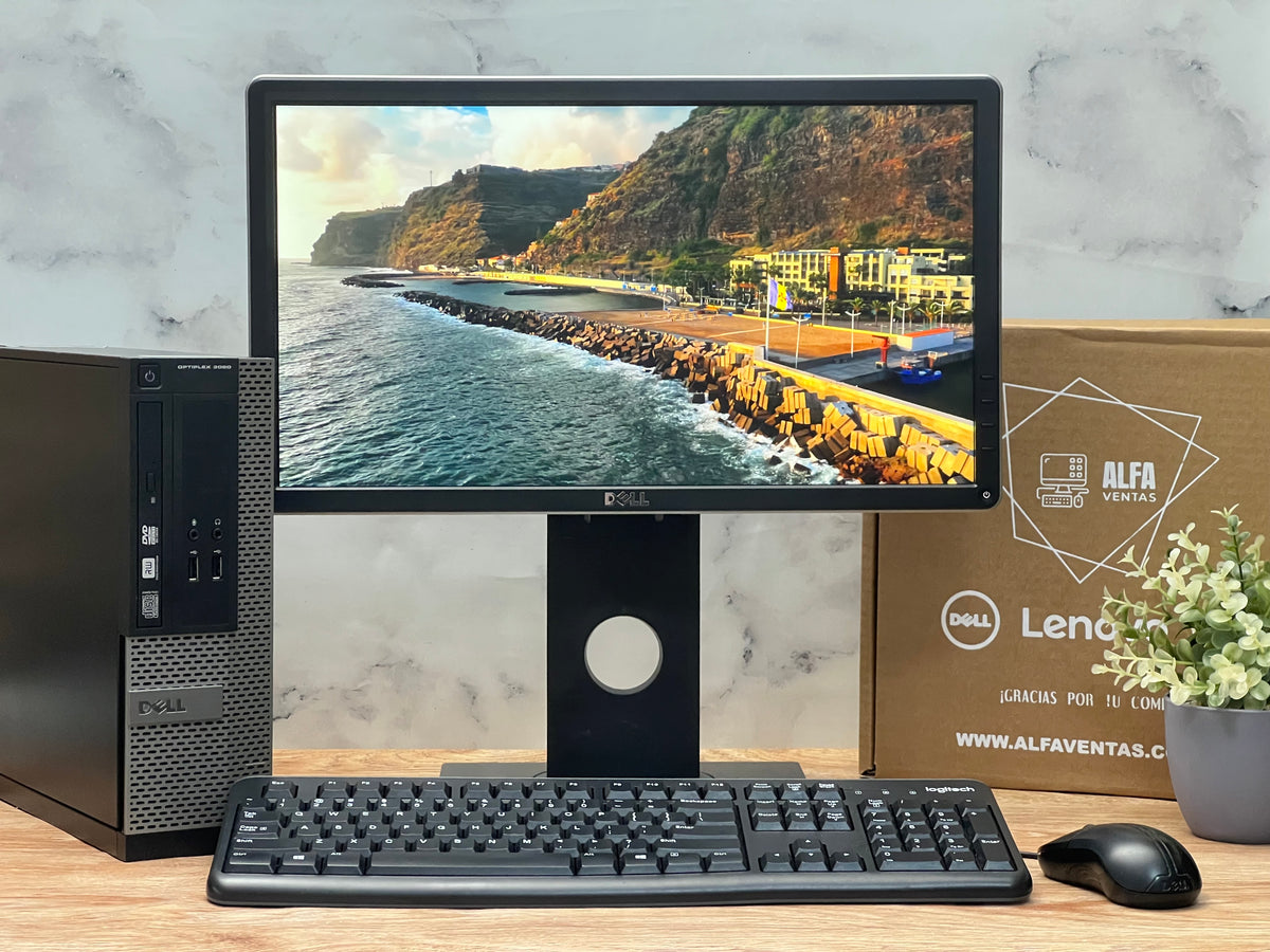 Computadora DELL Optiplex 3020 SFF Core i3 4ta Gen SSD 240GB RAM 16GB Windows Monitor Dell 22” WIFI