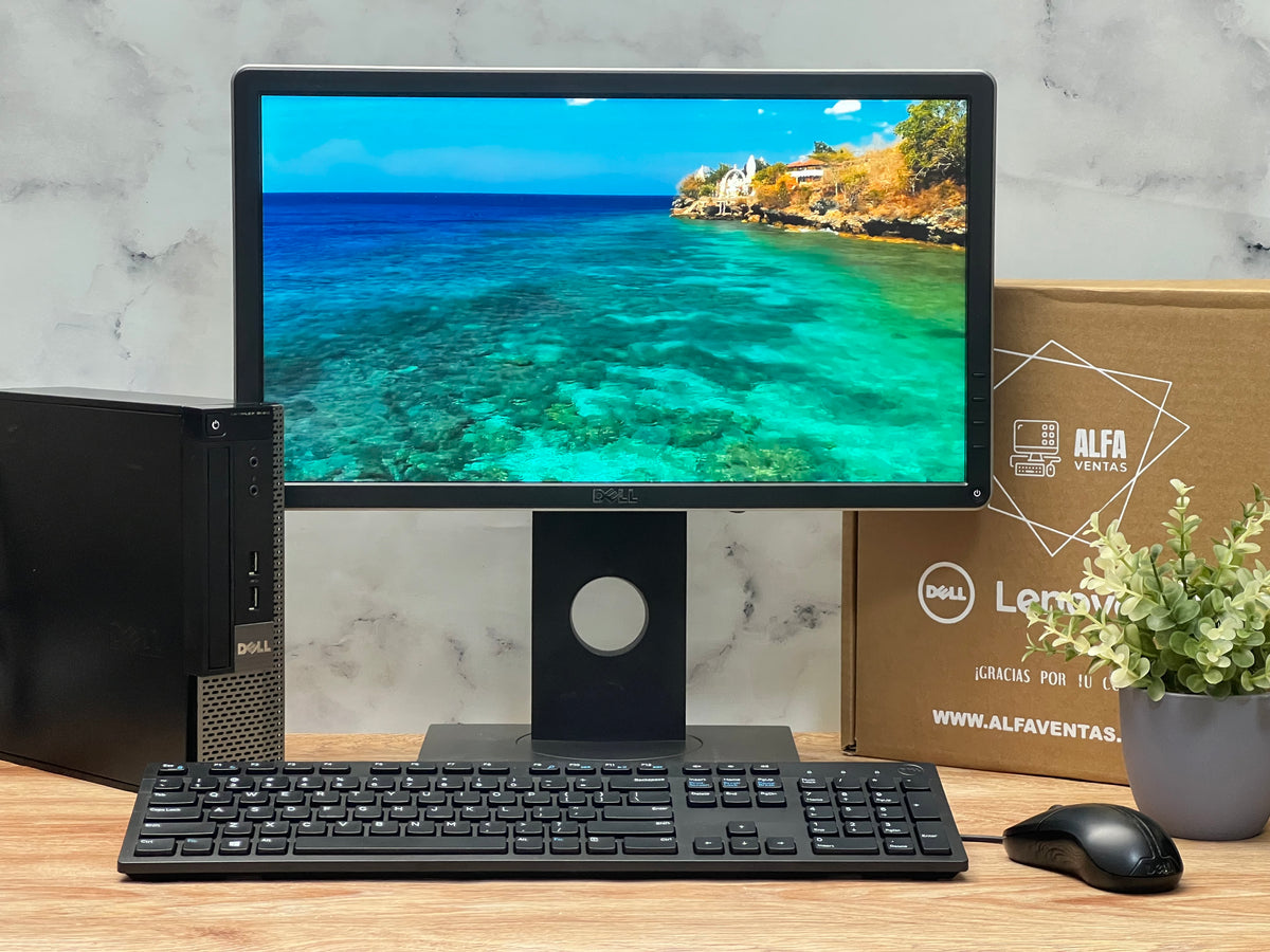 Computadora Completa Dell OptiPlex 9020 USFF –  SSD 480GB | 16GB RAM | Core i5 4ta Gen | Monitor 22”