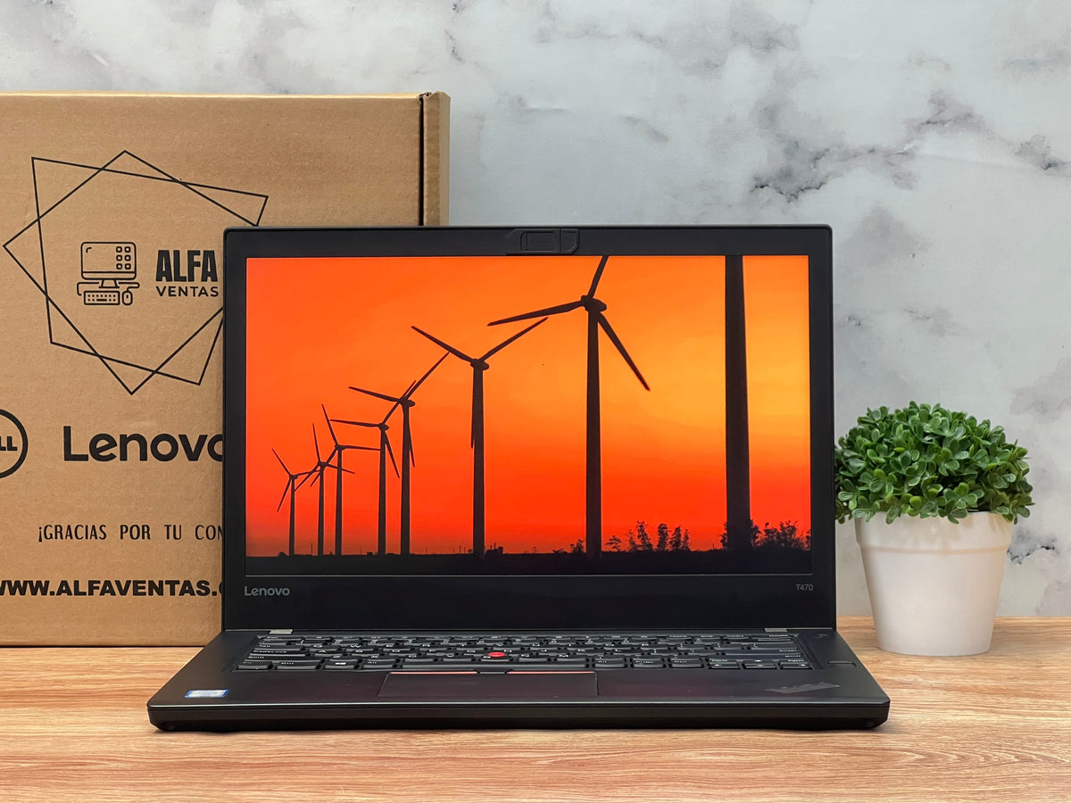 Laptop Lenovo ThinkPad T470 Core i5 7ma gen SSD 256GB 16GB RAM  Pantalla 14" Windows 10 Pro