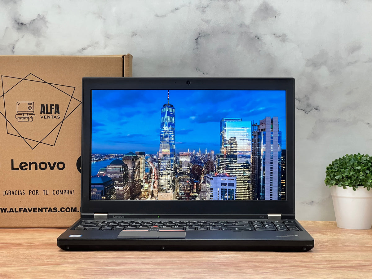 Laptop Lenovo ThinkPad P50 Xeon E3 SSD 256GB 32GB RAM Pantalla tactil  15.6" NVIDIA Quadro M2000M 4GB Clase B