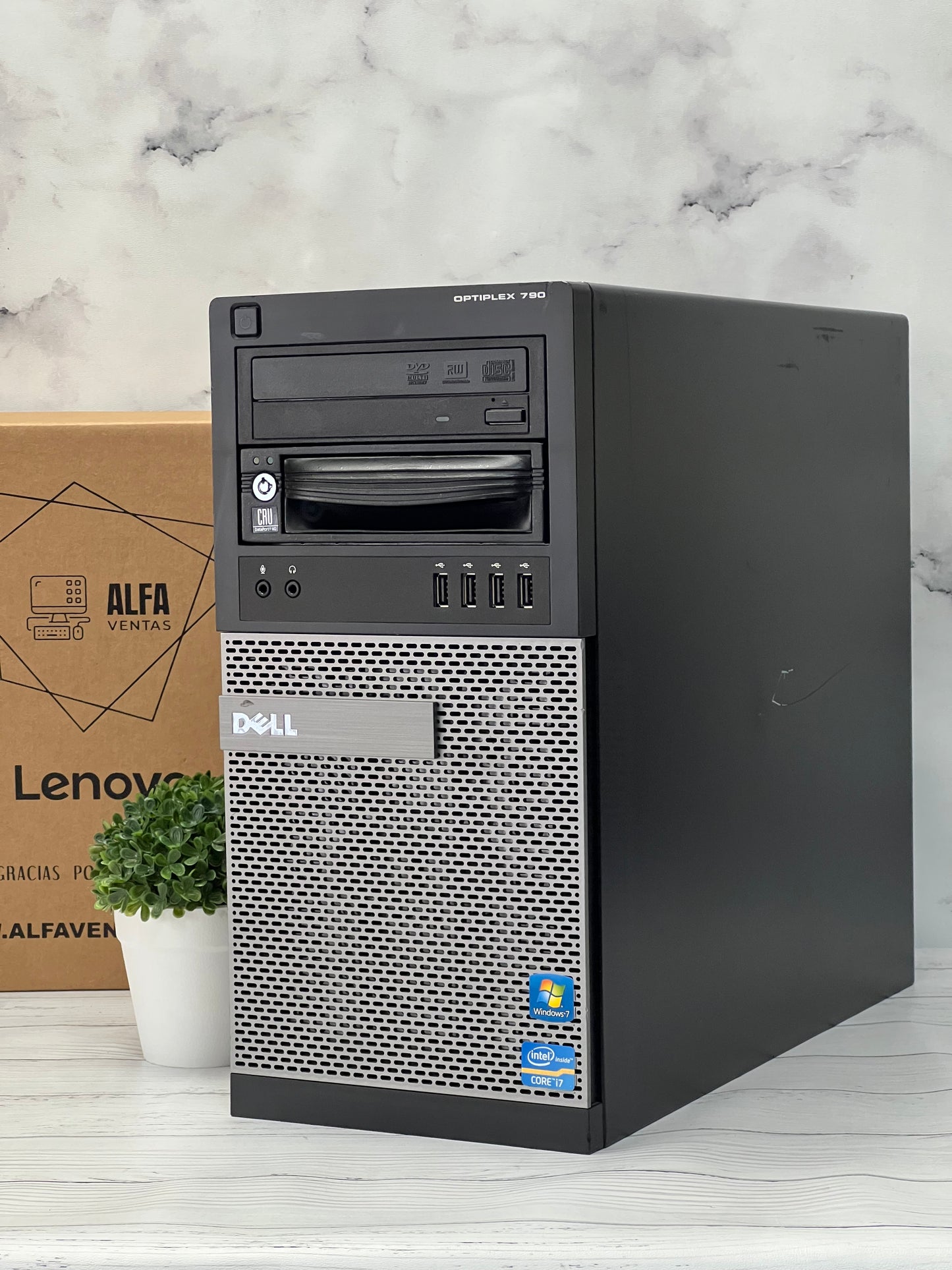 CPU Dell Optiplex 790 Torre | Core i7 2da Gen | SSD 480GB | RAM 8GB DDR3 |TARJETA GRAFICA 2GB