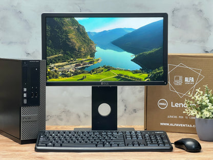 Computadora DELL Optiplex 3020 SFF Core i3 4ta Gen SSD 240GB RAM 16GB Windows Monitor Dell 22” WIFI
