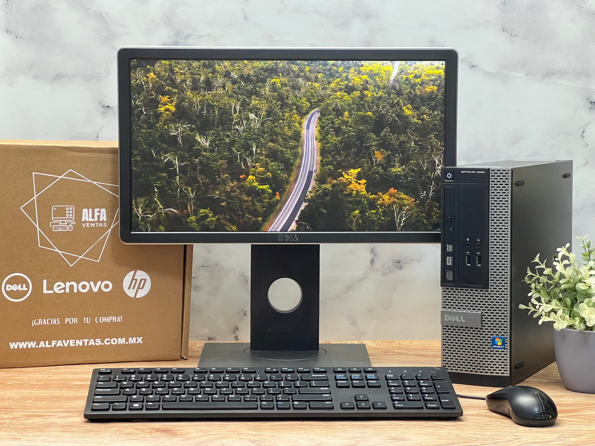 Computadora Completa Dell OptiPlex 3020 SFF – Pentium | 8GB RAM | SSD 240GB | Monitor 22" | Windows 10 Pro
