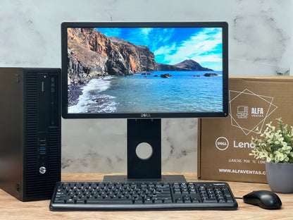 Computadora Hp Prodesk 705 G1 AMD A4 PRO SSD 240GB RAM 8GB Monitor 22"