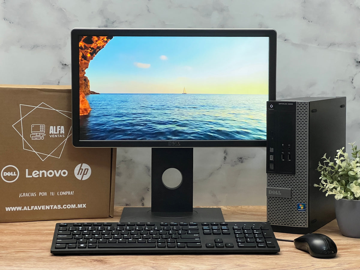 Computadora Completa Dell OptiPlex 3020 SFF – Pentium | 8GB RAM | SSD 240GB | Monitor 22" | Windows 10 Pro