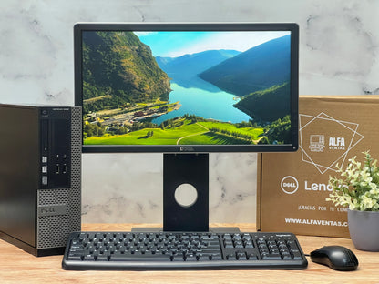 Computadora DELL Optiplex 3020 SFF Core i3 4ta Gen SSD 240GB RAM 16GB Windows Monitor Dell 22” WIFI