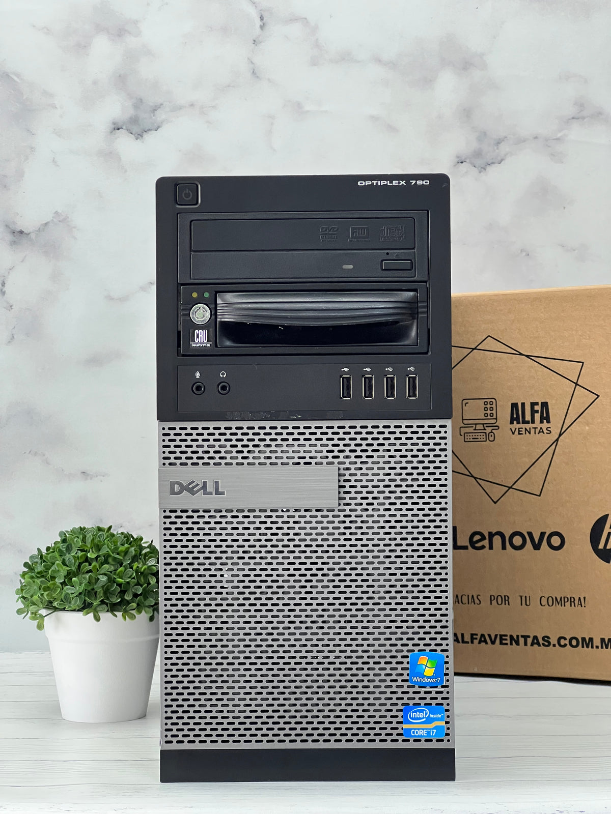 CPU Dell Optiplex 790 Torre | Core i7 2da Gen | SSD 480GB | RAM 8GB DDR3 |TARJETA GRAFICA 2GB