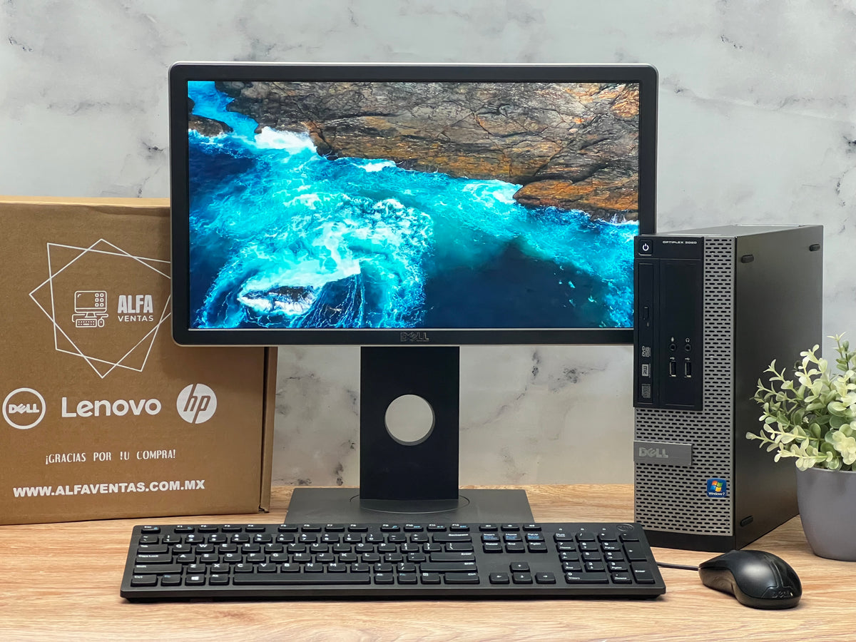 Computadora Completa Dell OptiPlex 3020 SFF – Pentium | 8GB RAM | SSD 240GB | Monitor 22" | Windows 10 Pro