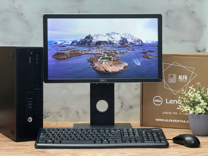 Computadora Hp Prodesk 705 G1 AMD A4 PRO SSD 240GB RAM 8GB Monitor 22"