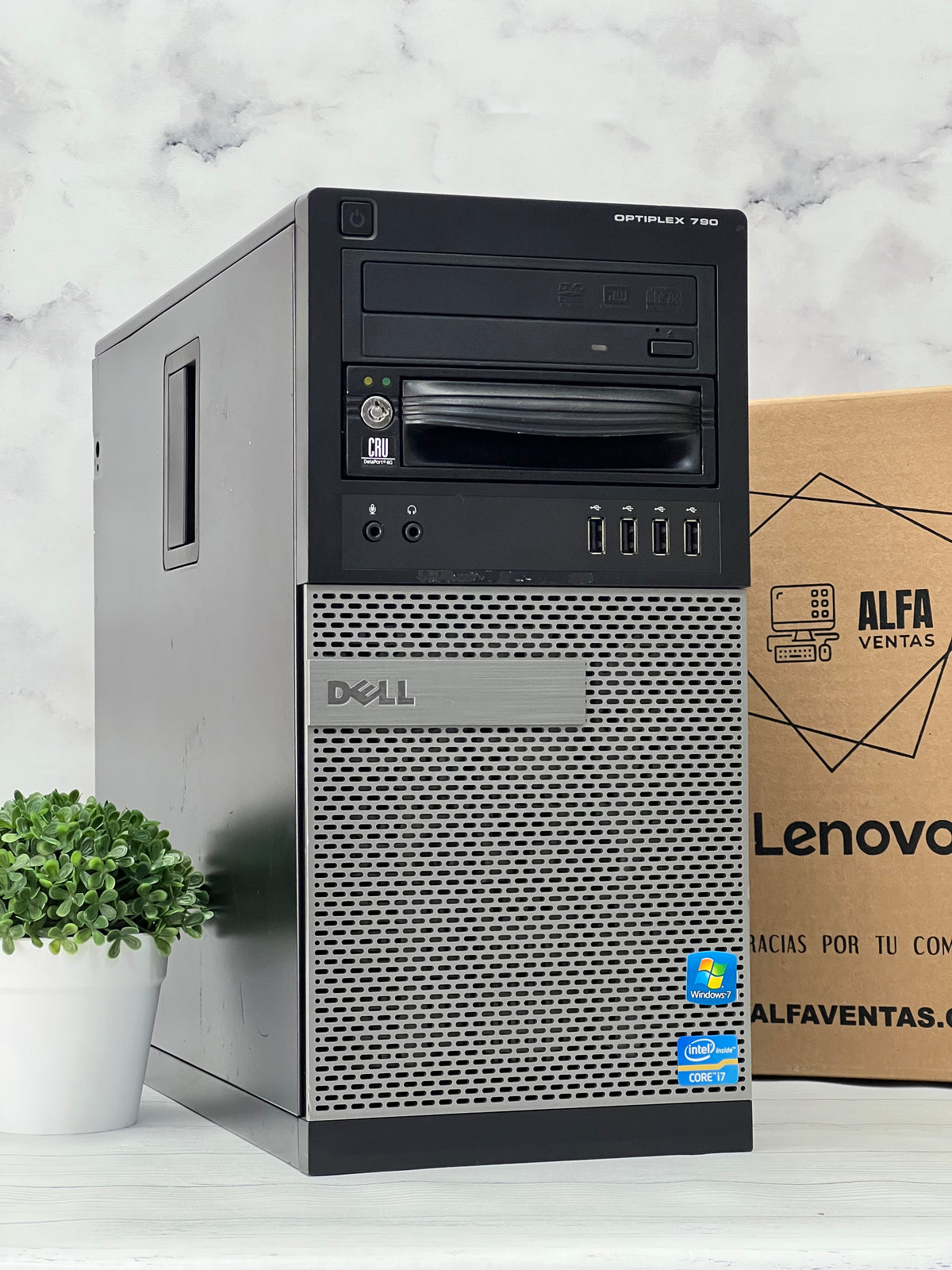 CPU Dell Optiplex 790 Torre | Core i7 2da Gen | SSD 480GB | RAM 8GB DDR3 |TARJETA GRAFICA 2GB