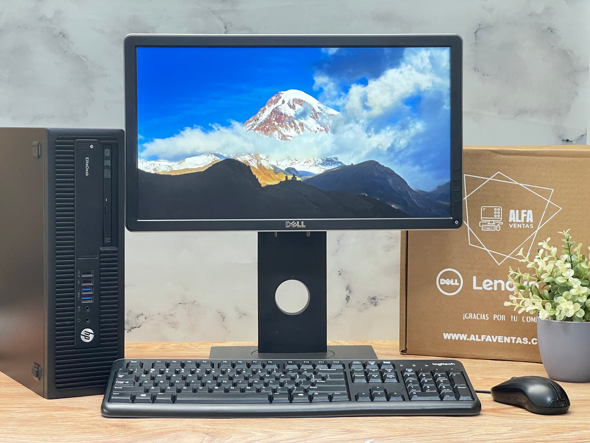 Computadora Hp Prodesk 705 G1 AMD A4 PRO SSD 240GB RAM 8GB Monitor 22"