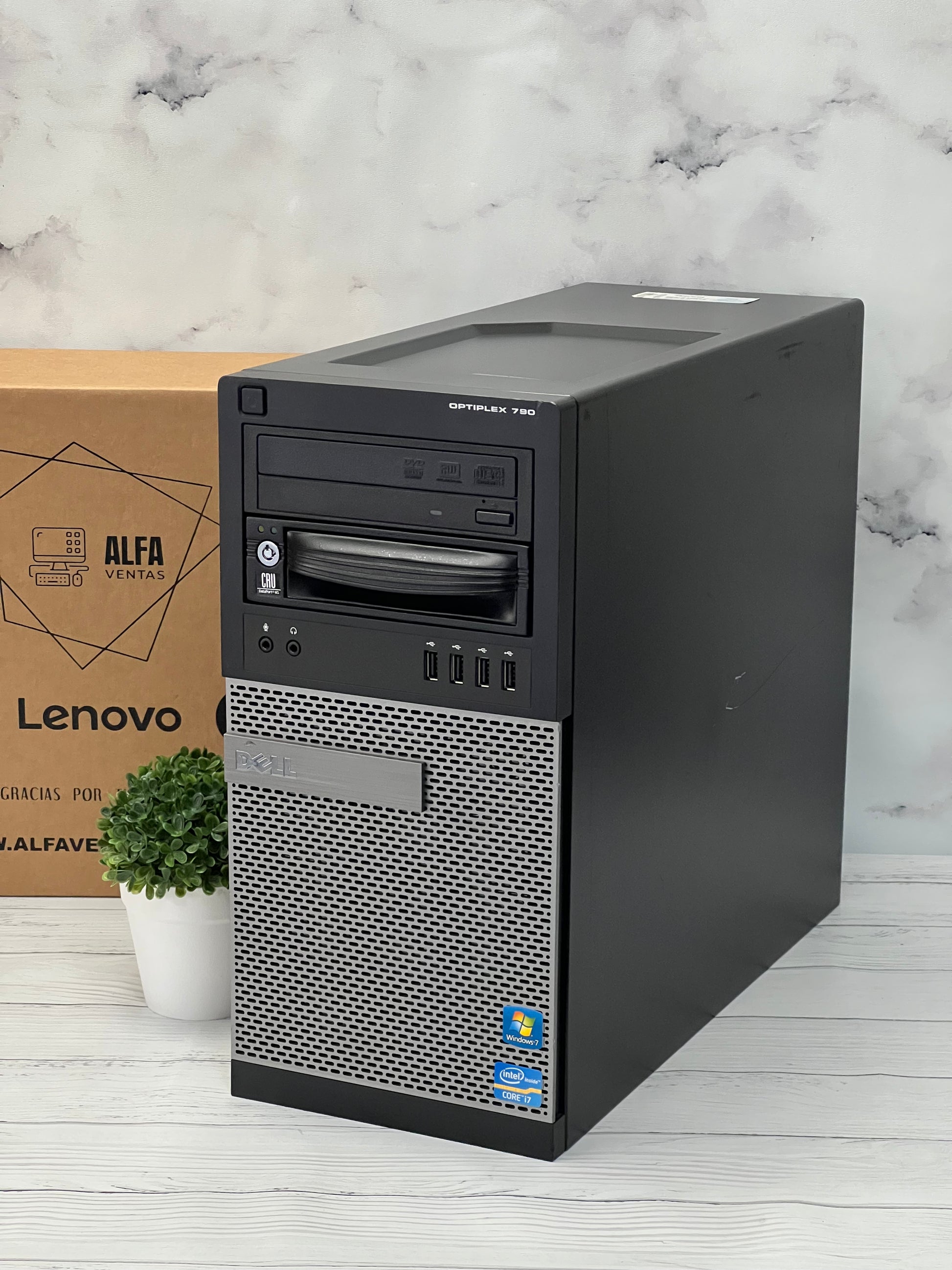 CPU Dell Optiplex 790 Torre | Core i7 2da Gen | SSD 480GB | RAM 8GB DDR3 |TARJETA GRAFICA 2GB