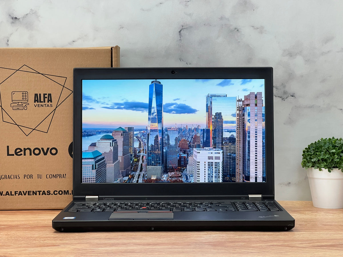 Laptop Lenovo ThinkPad P50 Xeon E3 SSD 256GB 32GB RAM Pantalla tactil  15.6" NVIDIA Quadro M2000M 4GB Clase B