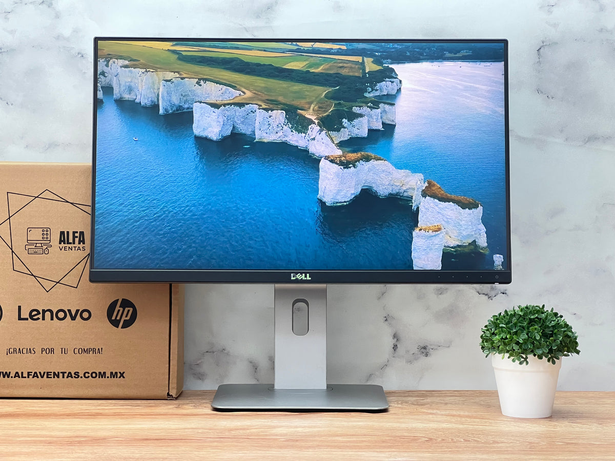 Monitor Dell 24" pulgadas U2414Hb LED Full HD 1920 x 1080 HDMI, Displayport, mini Displayport botones táctiles