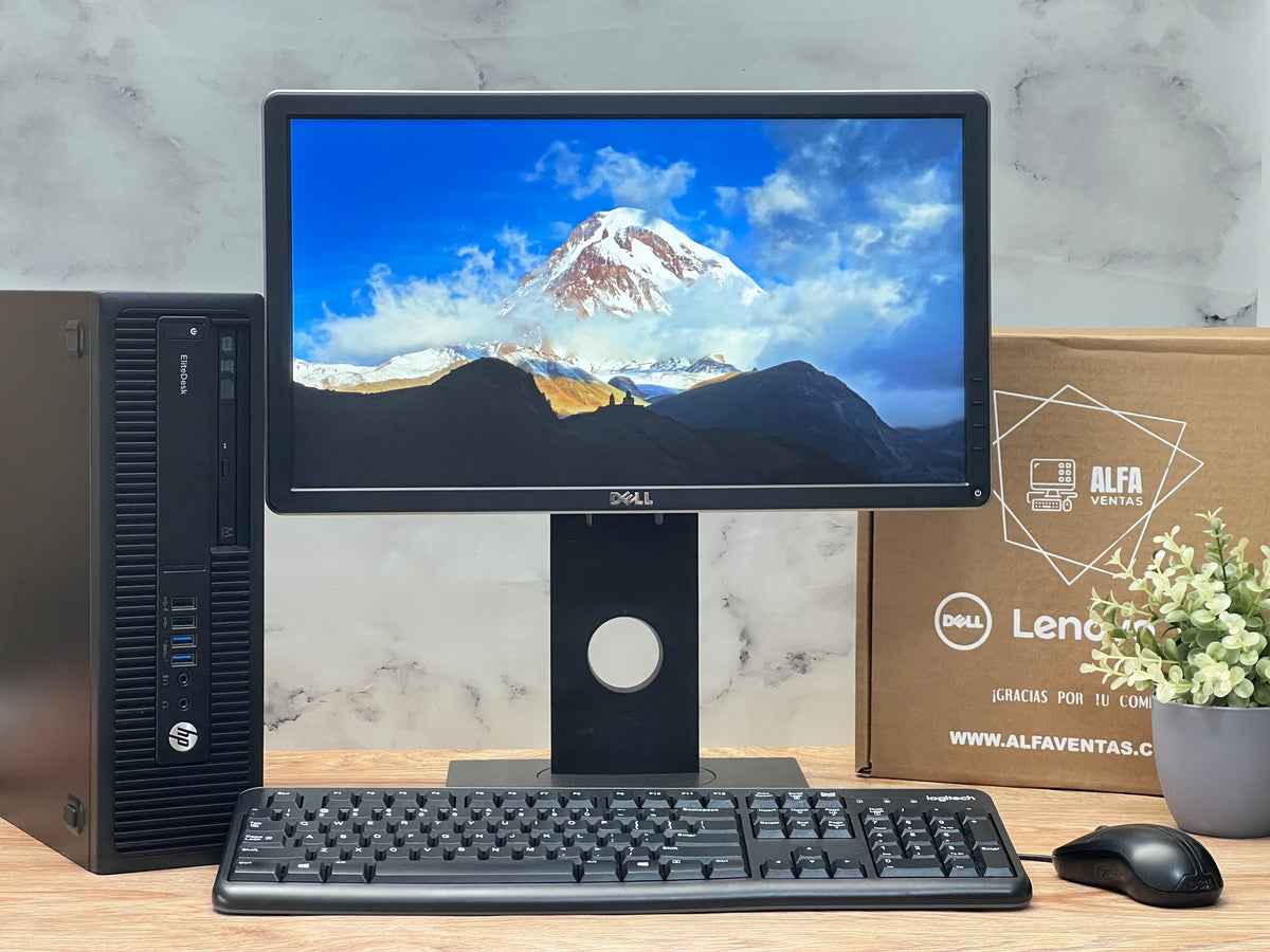 Computadora Hp Prodesk 705 G1 AMD A4 PRO SSD 240GB RAM 8GB Monitor 22"
