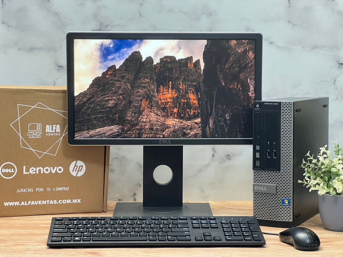 Computadora Completa Dell OptiPlex 3020 SFF – Pentium | 8GB RAM | SSD 240GB | Monitor 22" | Windows 10 Pro