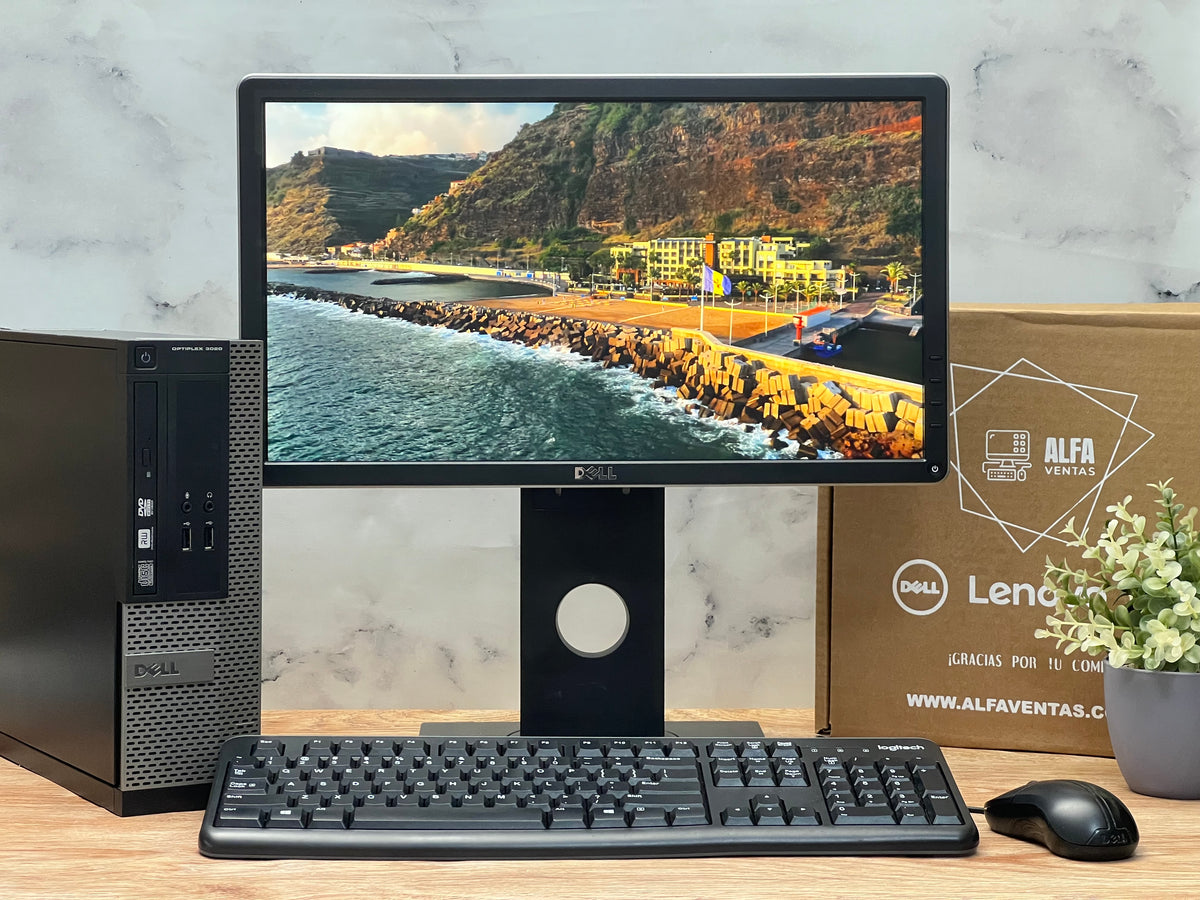 Computadora DELL Optiplex 3020 SFF Core i3 4ta Gen SSD 240GB RAM 16GB Windows Monitor Dell 22” WIFI