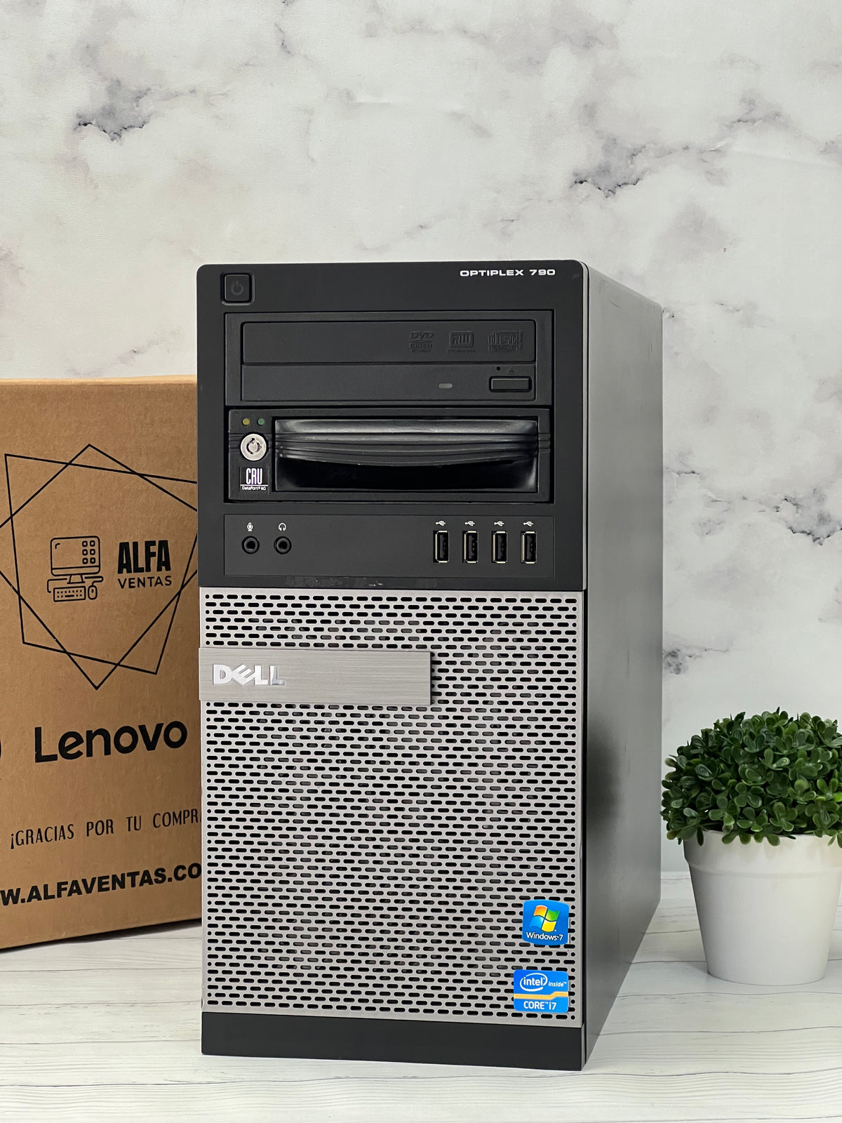 CPU Dell Optiplex 790 Torre | Core i7 2da Gen | SSD 480GB | RAM 8GB DDR3 |TARJETA GRAFICA 2GB