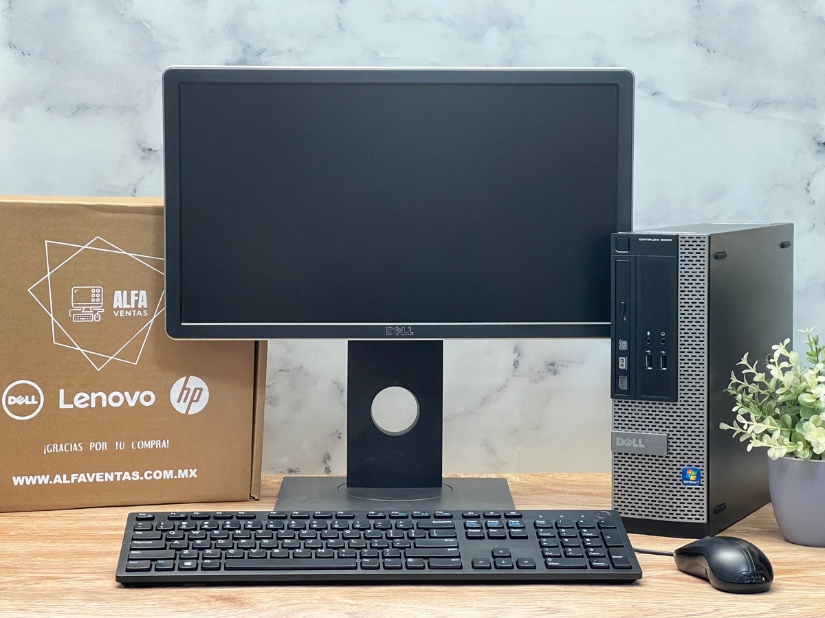Computadora Completa Dell OptiPlex 3020 SFF – Pentium | 8GB RAM | SSD 240GB | Monitor 22" | Windows 10 Pro