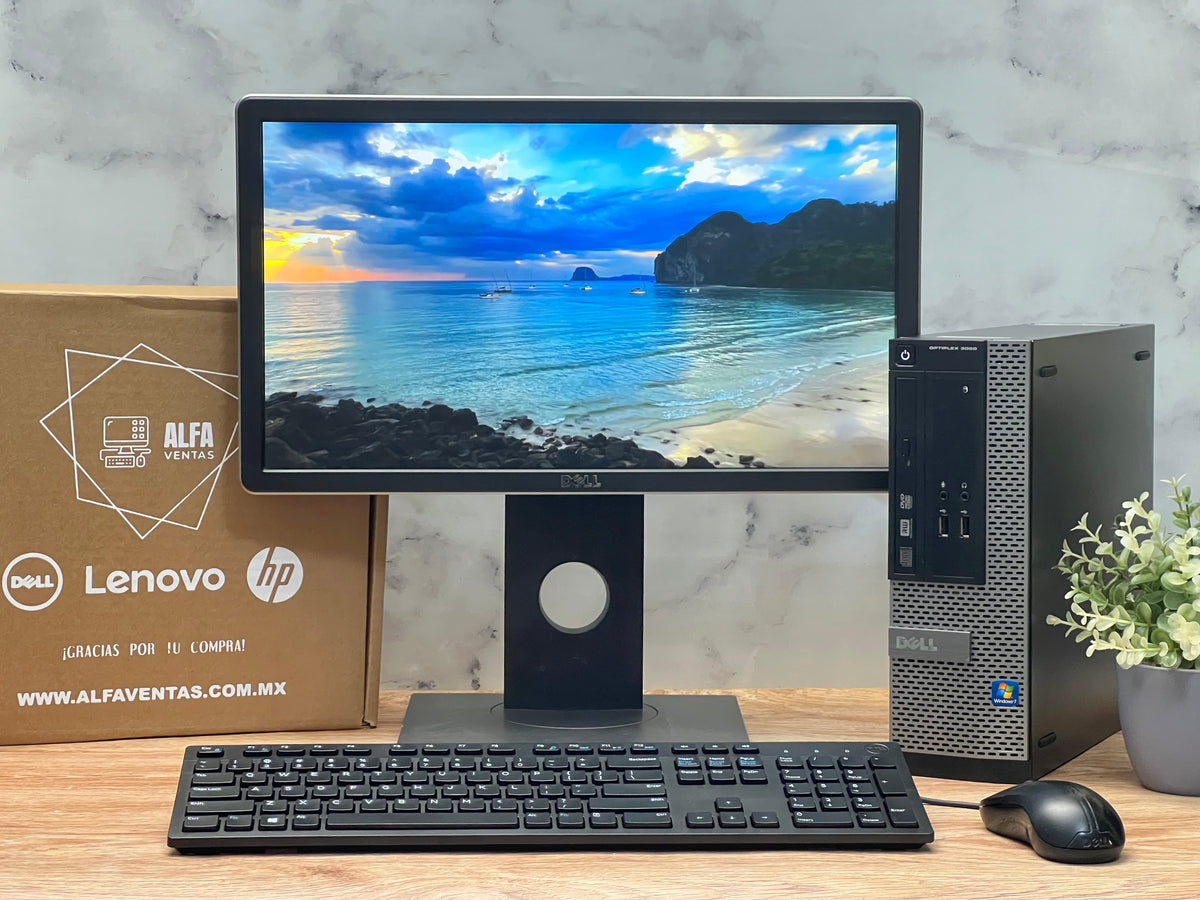 Computadora Completa Dell OptiPlex 3020 SFF – Pentium | 8GB RAM | SSD 240GB | Monitor 22" | Windows 10 Pro