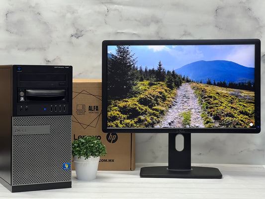 Computadora Dell Optiplex 790 MT Core i7 2da Gen  SSD 240GB  RAM 16GB DDR3  + Monitor 22" USB WIFI
