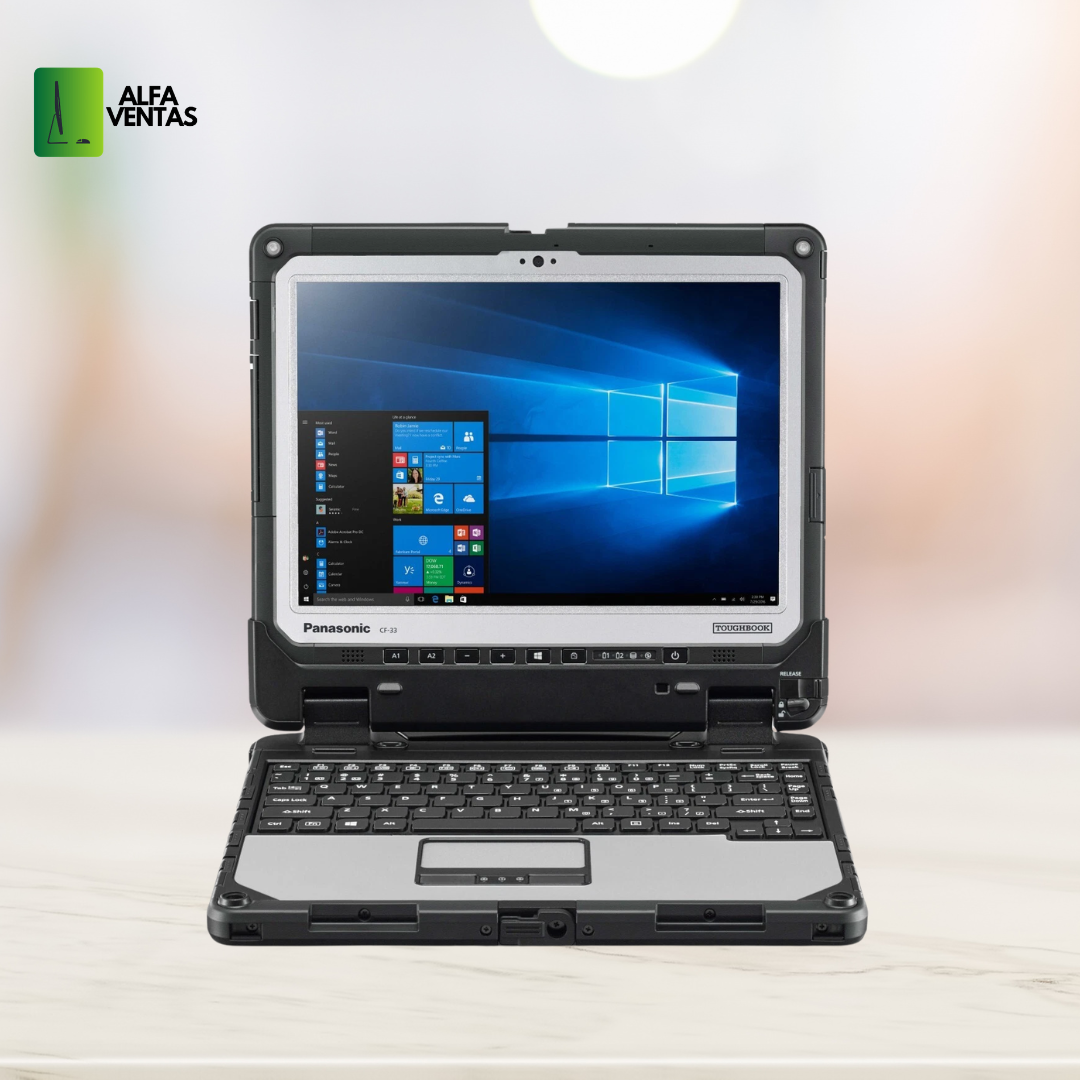 Laptop Panasonic Toughbook CF-33 Core i7 7ma Gen | 16GB RAM | SSD 480GB | 12” táctil |  Uso rudo CLASE B