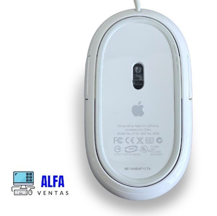 Apple Mighty Mouse A1152  Original  USB Alámbrico 4 Botones + Scroll 360°
