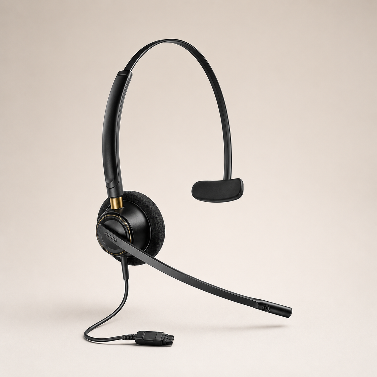 Diadema Plantronics EncorePro HW510 | Monoaural | Micrófono con Cancelación de Ruido | Quick Disconnect (QD)