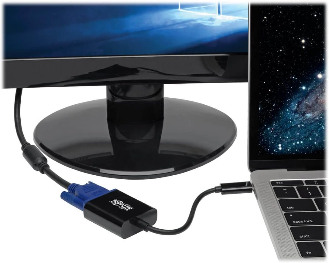 ADAPTADOR USB-C A VGA CON CARGA PD TrippLite