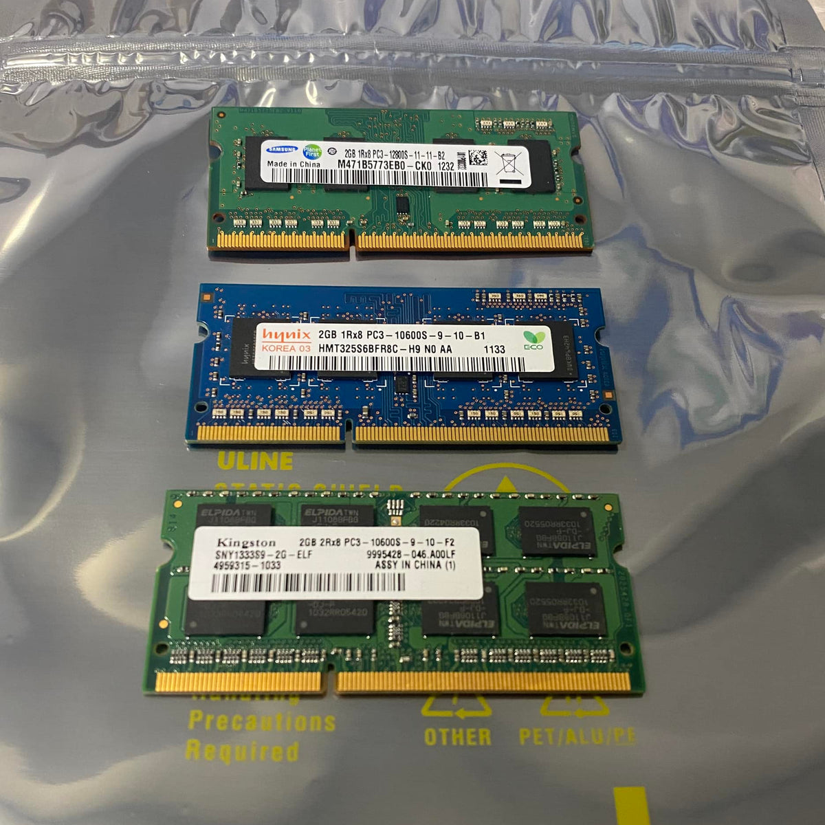Memoria RAM DDR3 2GB | Laptop / AIO | SODIMM | 1066MHz / 1333MHz / 1600MHz