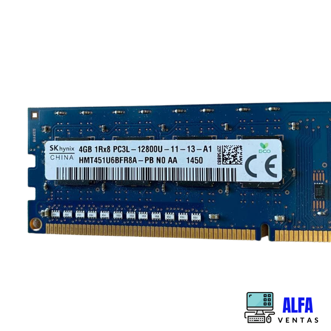 Memoria RAM DDR3 4GB PC3L 12800U 1600Mhz