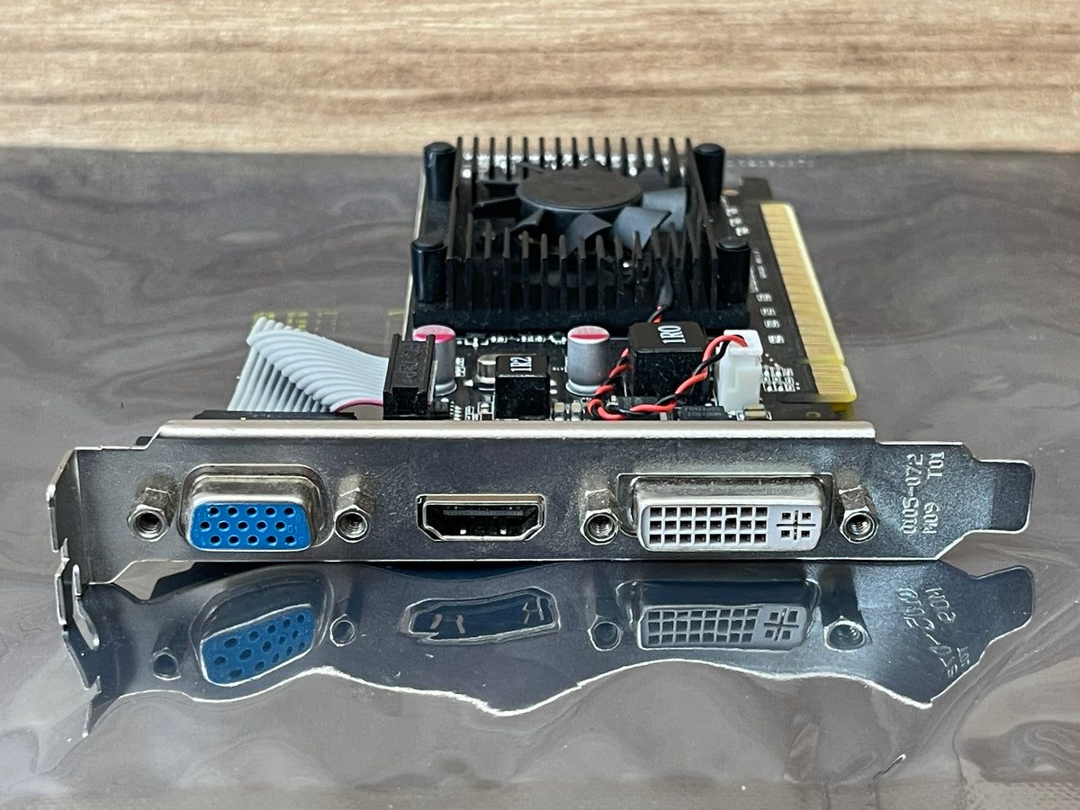 Tarjeta Gráfica NVIDIA GeForce 400s 1GB alto perfil, VGA-DVI-HDMI