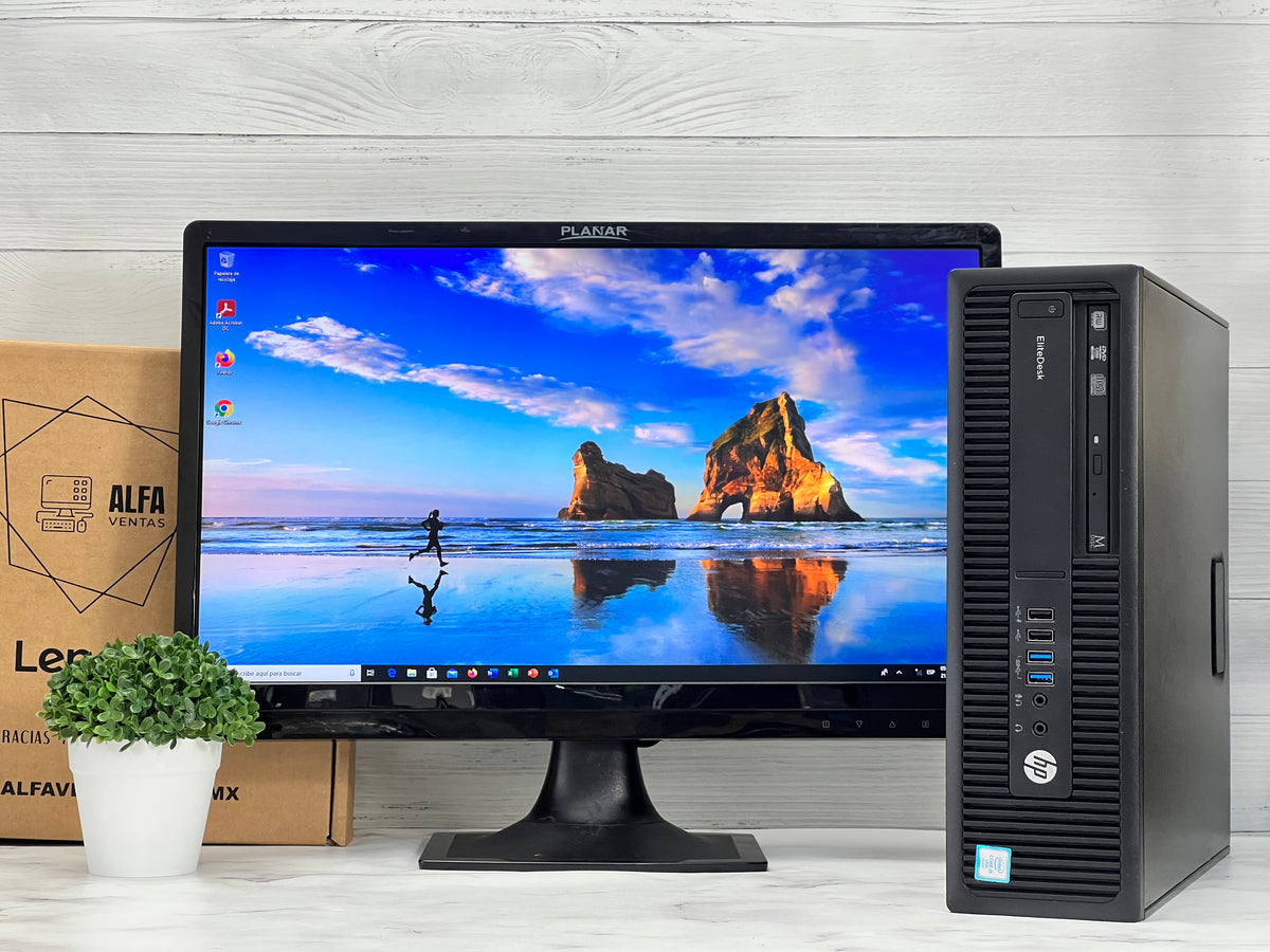 Computadora Hp EliteDesk 800/600 G2 Core i5 6ta Gen SSD 240gb RAM 8gb DDR4 Windows  Monitor 22