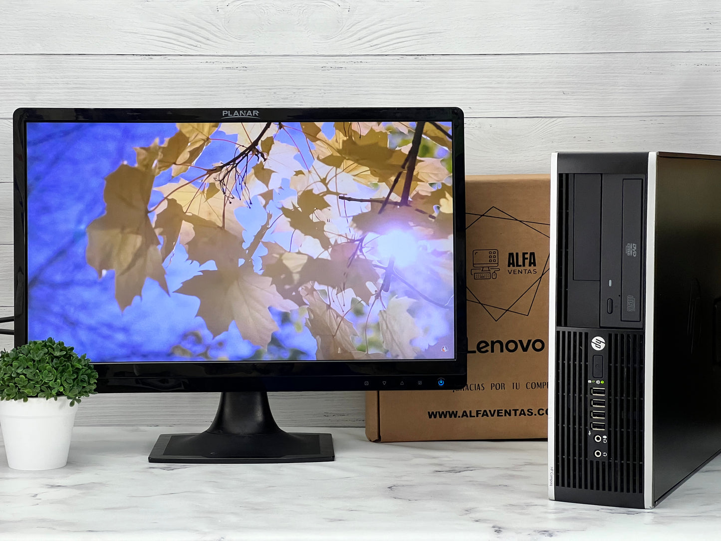 Computadora HP Compaq 6000 Core 2 duo SSD 120GB RAM 8GB  Monitor 22"